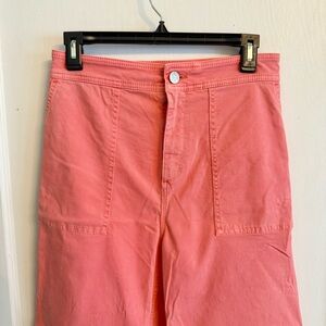 Lou & Grey Brushed Twill High Waist Wide Leg Pants